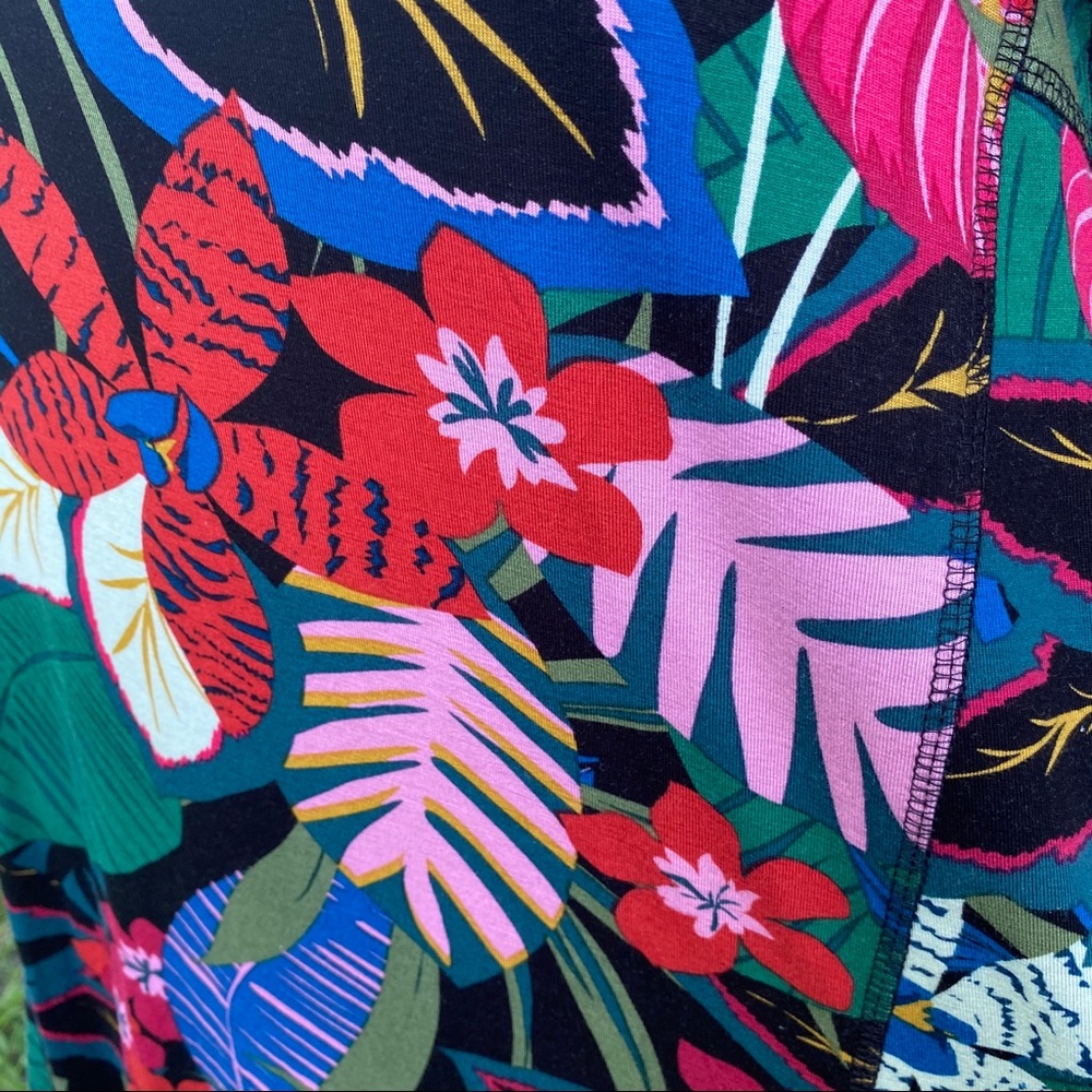 NWT Spense Palm / Floral Print T Shirt Dress Summer Dress Size small - Picture 8 of 8